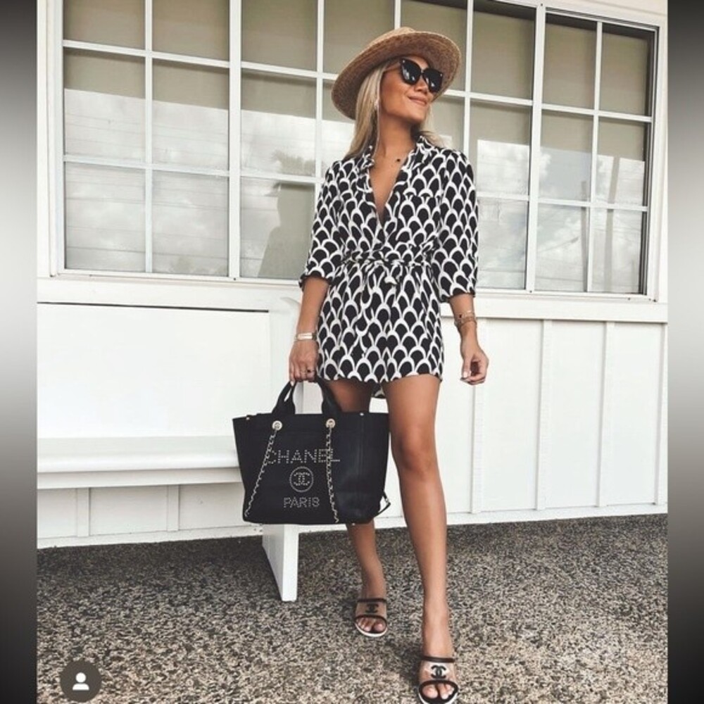ZARA PRINTED SHORT DRESS
